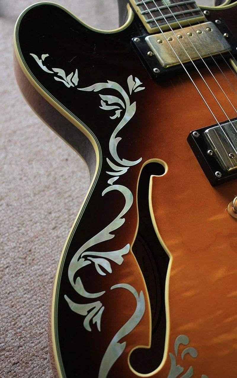 Bob Weir's Cowboy Fancy Guitar Bass Inlay Stickers Decal
