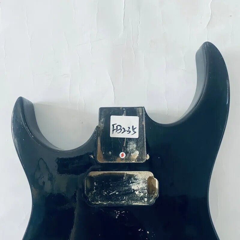 Glossy Black Left Handed HH Guitar Double Cutaway Body DIY Project