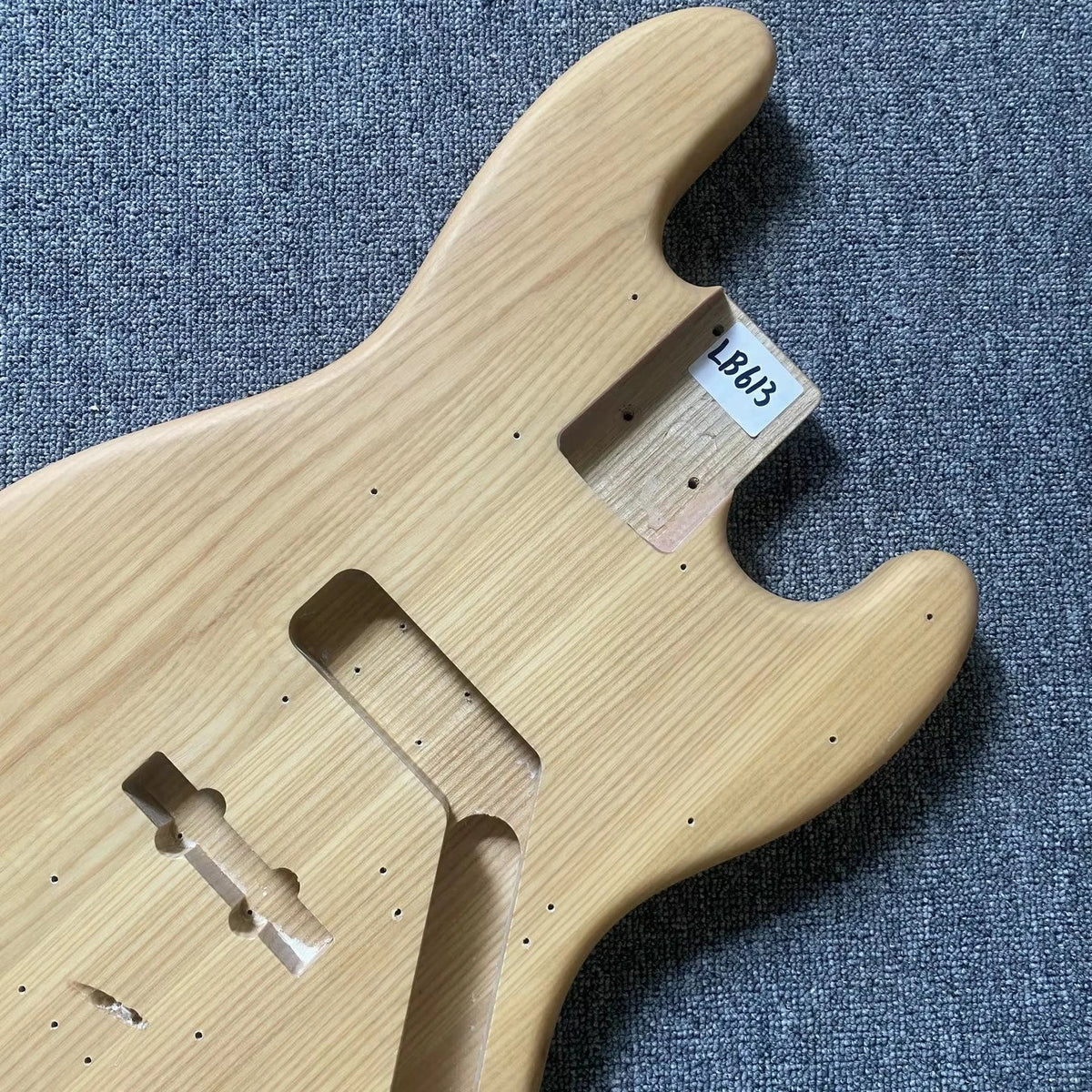 Jazz Bass Body Solid Ash Wood Right Hand Natural Color