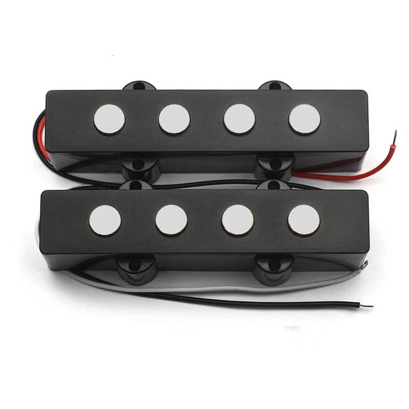 Neck and Bridge 4 String Bass Flate Pole Ceramic Pickups Fit Jazz Bass