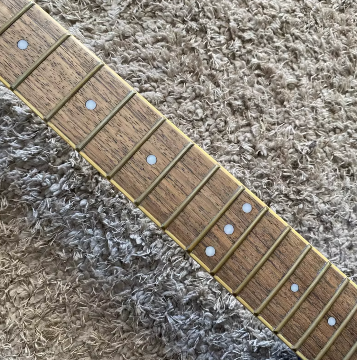 Metallic Blue Semi Hollow Jazz Guitar Body, Maple Neck, Rosewood Fingerboard