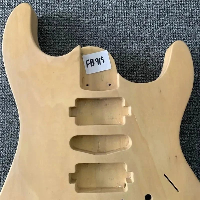 Unfinished HSH Guitar Body with 2 Point Tremolo