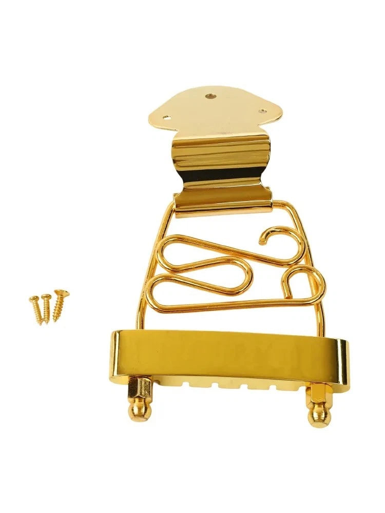 Gold Semi Hollow Jazz Guitar Short Tailpiece Trapeze Fit Epiphone,Ibane<wbr/>z,Cort