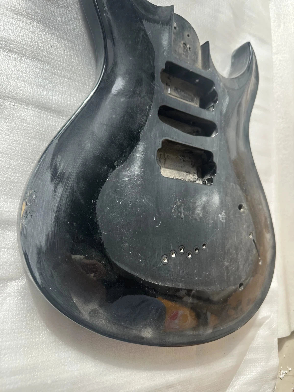 Black HSH Guitar Basswood Body DIY Project