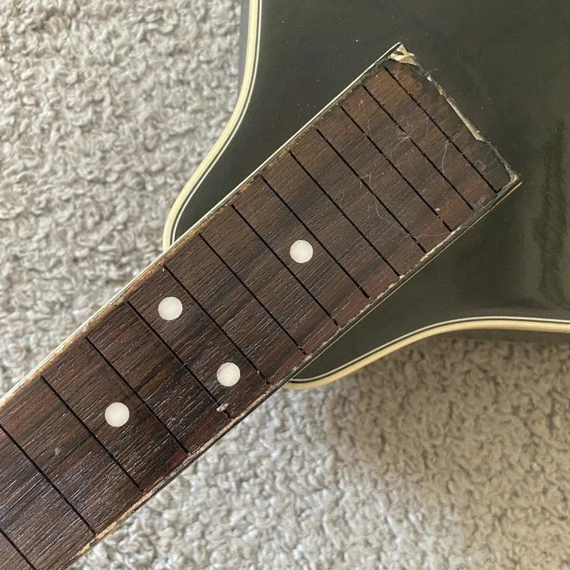 Black 8 String Mandolin Project, Spruce Top, Mahogany Body, Rosewood Fingerboard