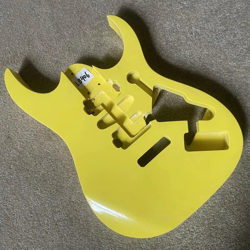 Yellow HSH Guitar Body, Solid Basswood