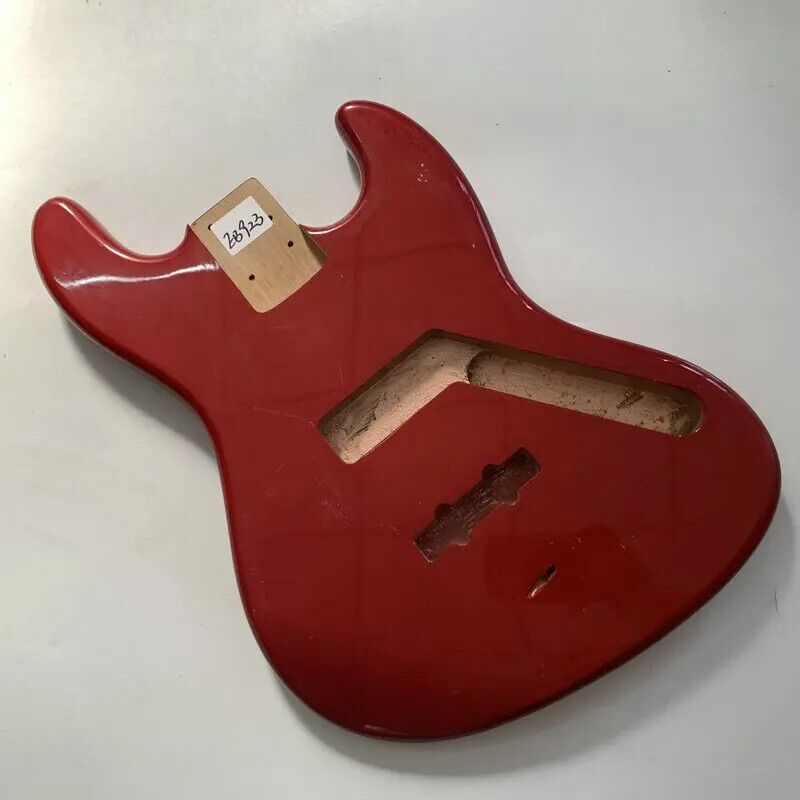 Red Okoume Wood 4 String Electric Bass Body Fit Jazz Bass