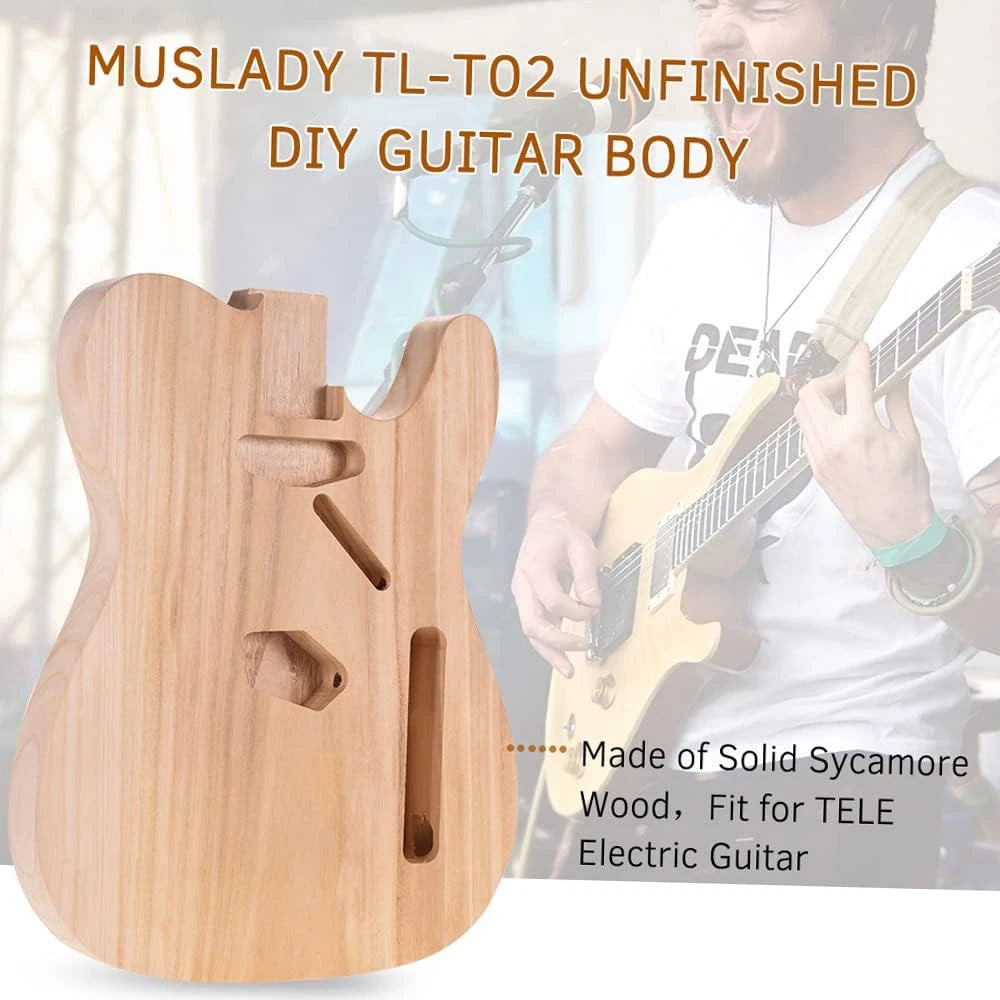 Poplar Wood Guitar Single Cut Body Fit Telecaster Tele