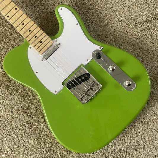 Grass Green Electric Guitar, Basswood Body, Maple Neck