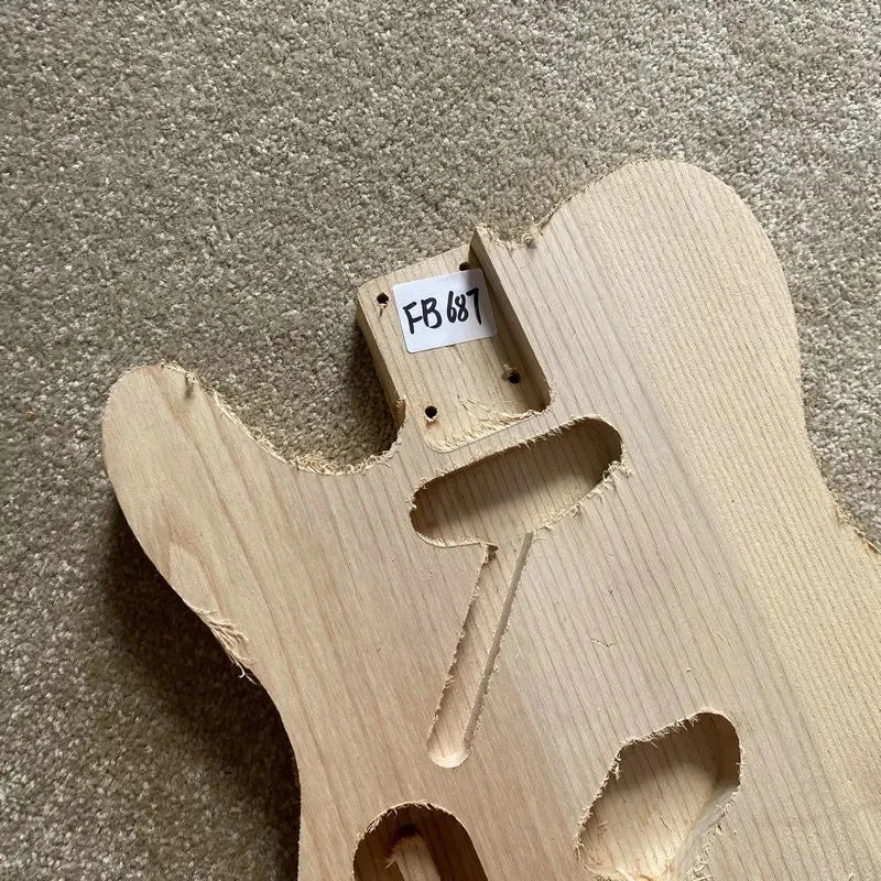 Solid Ash Wood Left Hand Guitar Unfinished Body Fit Telecaster Tele