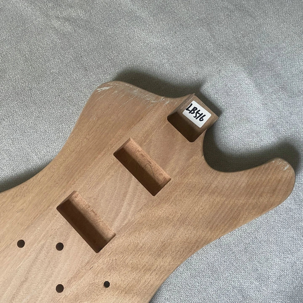 Custom 4 String Bass Body, Mahogany, Unfinished