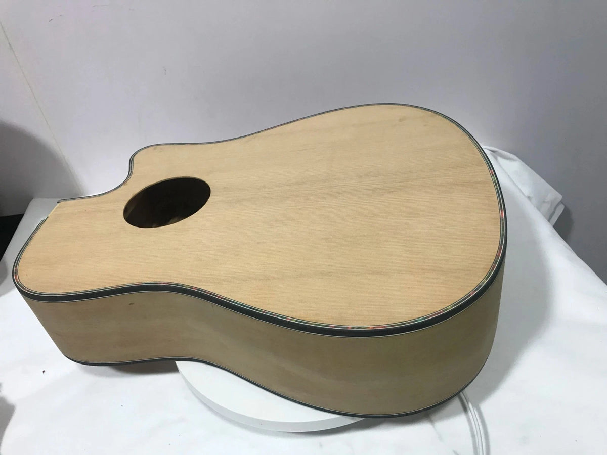 Acoustic Guitar Solid Spruce Top Body, 40 Inch
