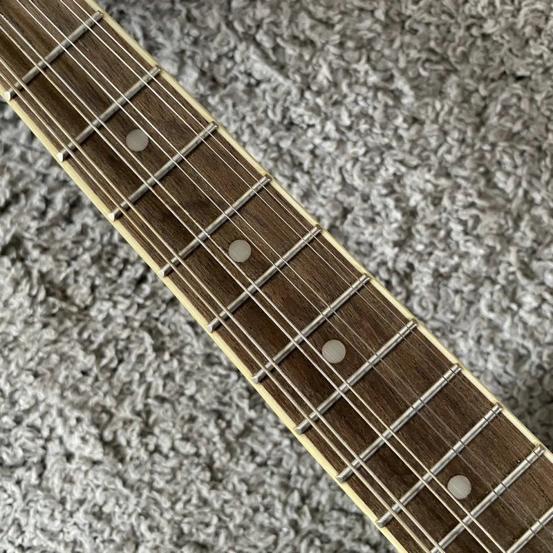 Black 8 String Mandolin, Maple Body, Mahogany Neck, Rosewood Fingerboard