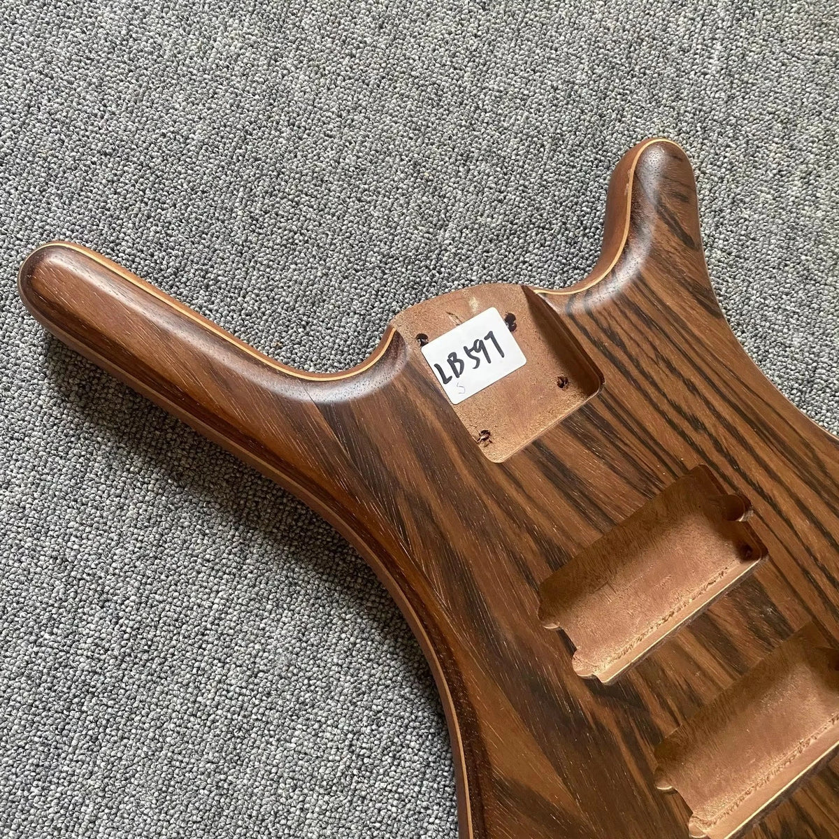 Walnut and Mahogany Wood DIY Project Bass Guitar Body
