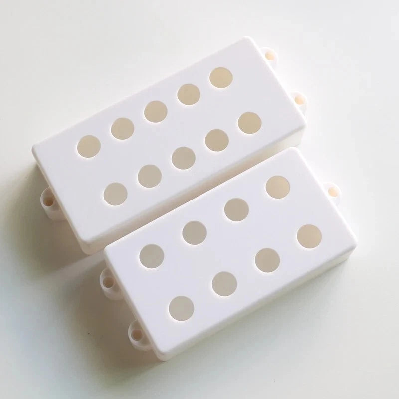 2pcs 4/5 String Electric Bass Pickup Covers in White Fit MusicMan Bass