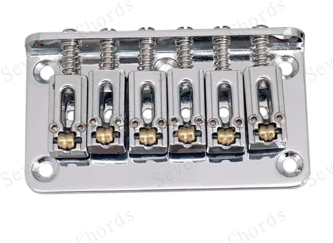78MM Guitar Fixed Hardtail Bridge with Roller Saddles Fit Stratocaster Strat
