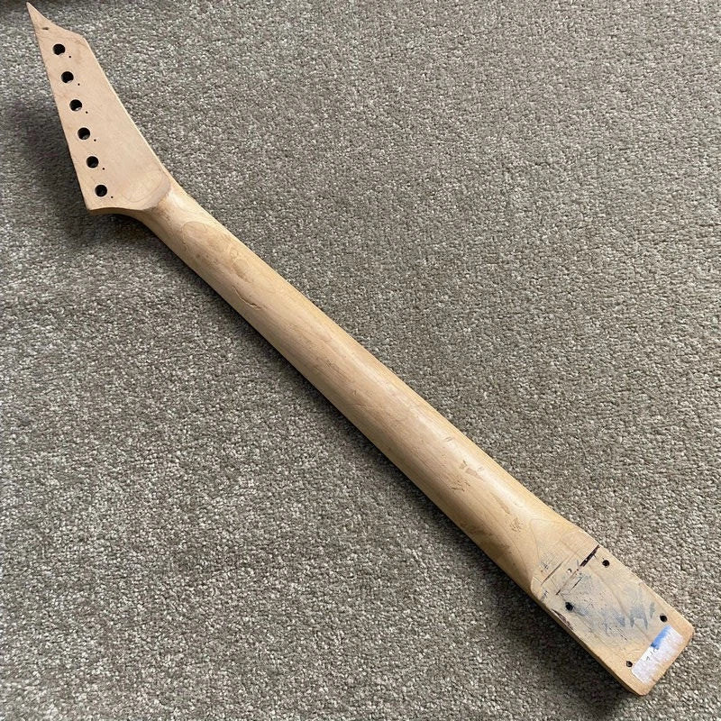 Reversed Headstock Maple Wood Guitar Neck with Rosewood 24 Frets Fingerboard