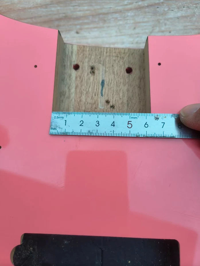 DIY Project Glossy Pink Bass Guitar Body