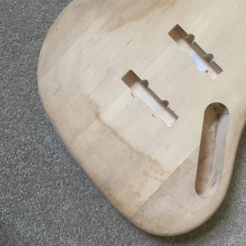 Unpainted Jazz Bass Body, Natural Basswood Fit Jazz Bass DIY Project