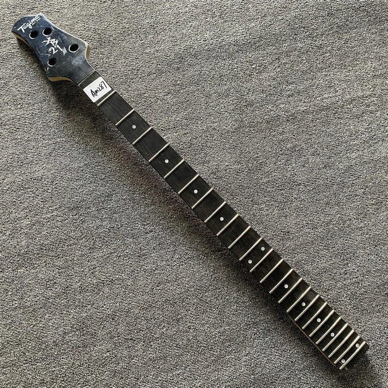 Maple Wood 4 String Bass Neck, Rosewood Fretboard 24 Frets