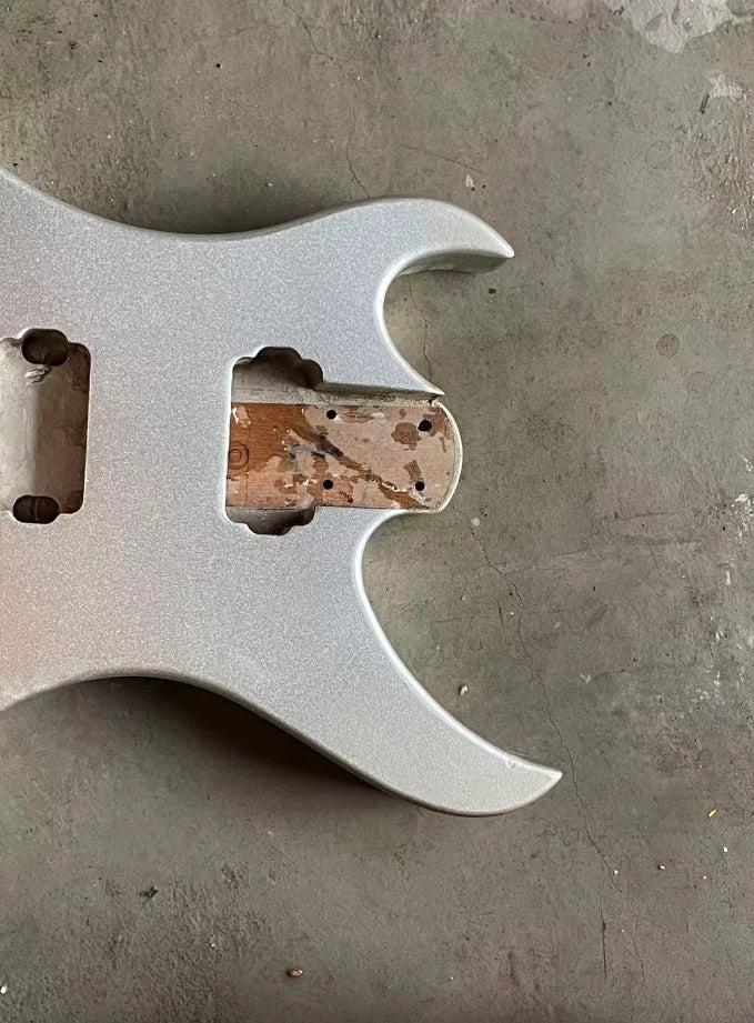 Metallic Grey HH Guitar DIY Body Fit Aria Urchin Vintage Project