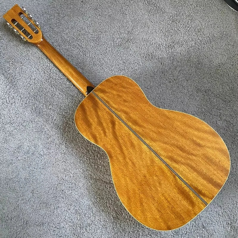 Parlor Acoustic Guitar, All Solid Wood, 38 Inch