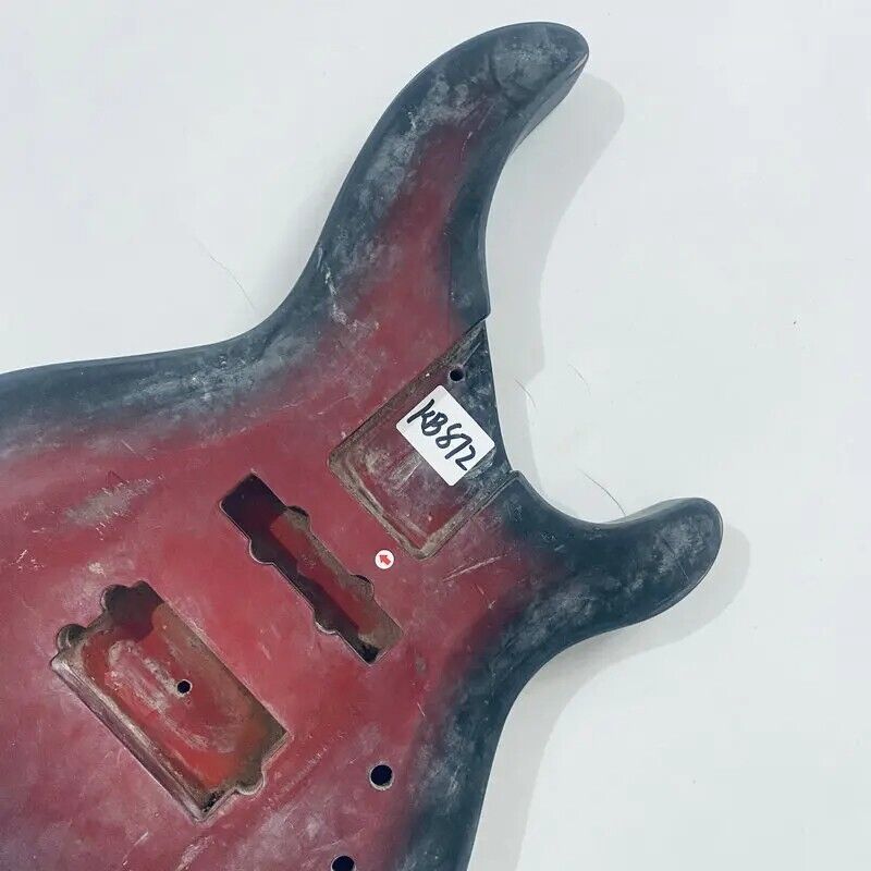 Red Burst DIY Project Basswood Electric Bass Guitar Body DIY Project