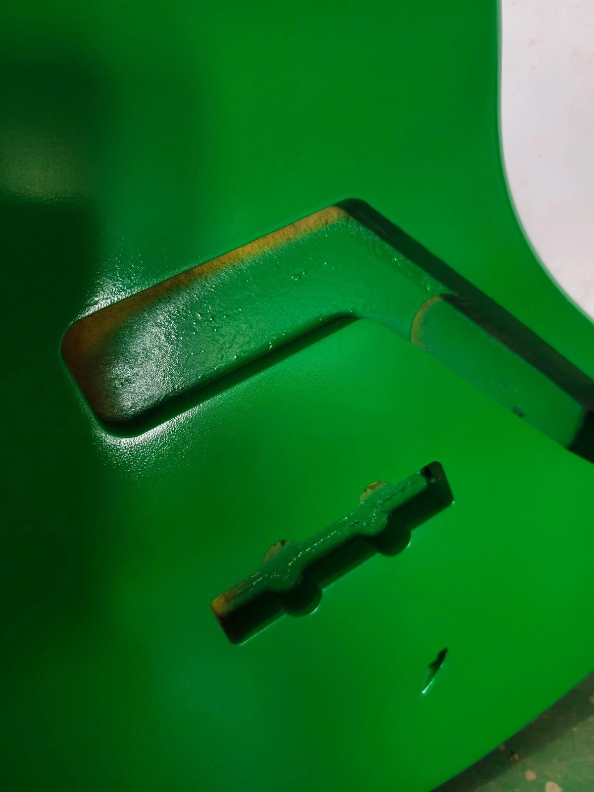 Green Glossy Finish 4 String Bass Body For Jazz Bass DIY Project