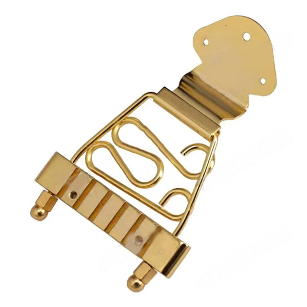 Gold Semi Hollow Jazz Guitar Short Tailpiece Trapeze Fit Epiphone,Ibane<wbr/>z,Cort