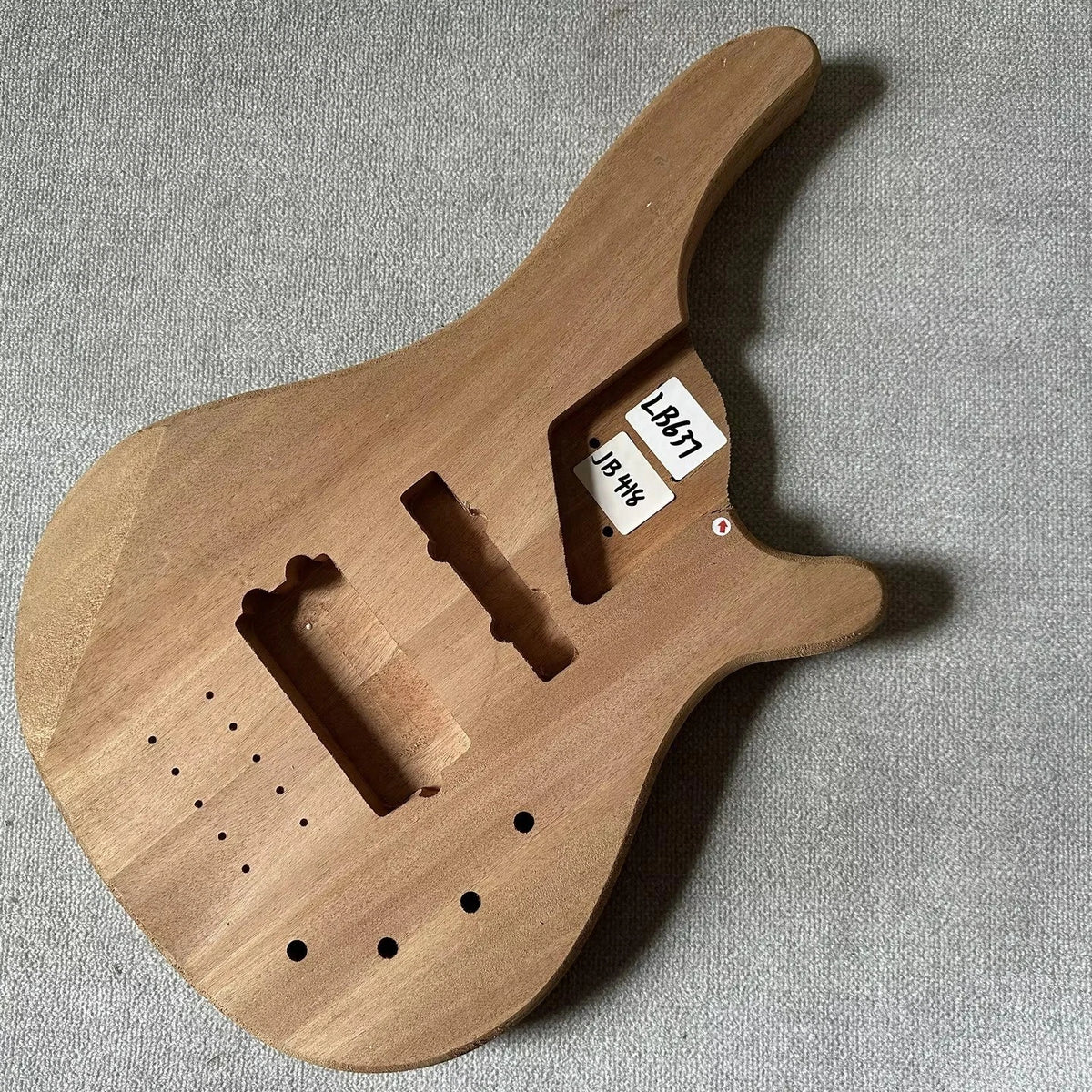Custom 5 String Bass Mahogany Wood Body DIY Project