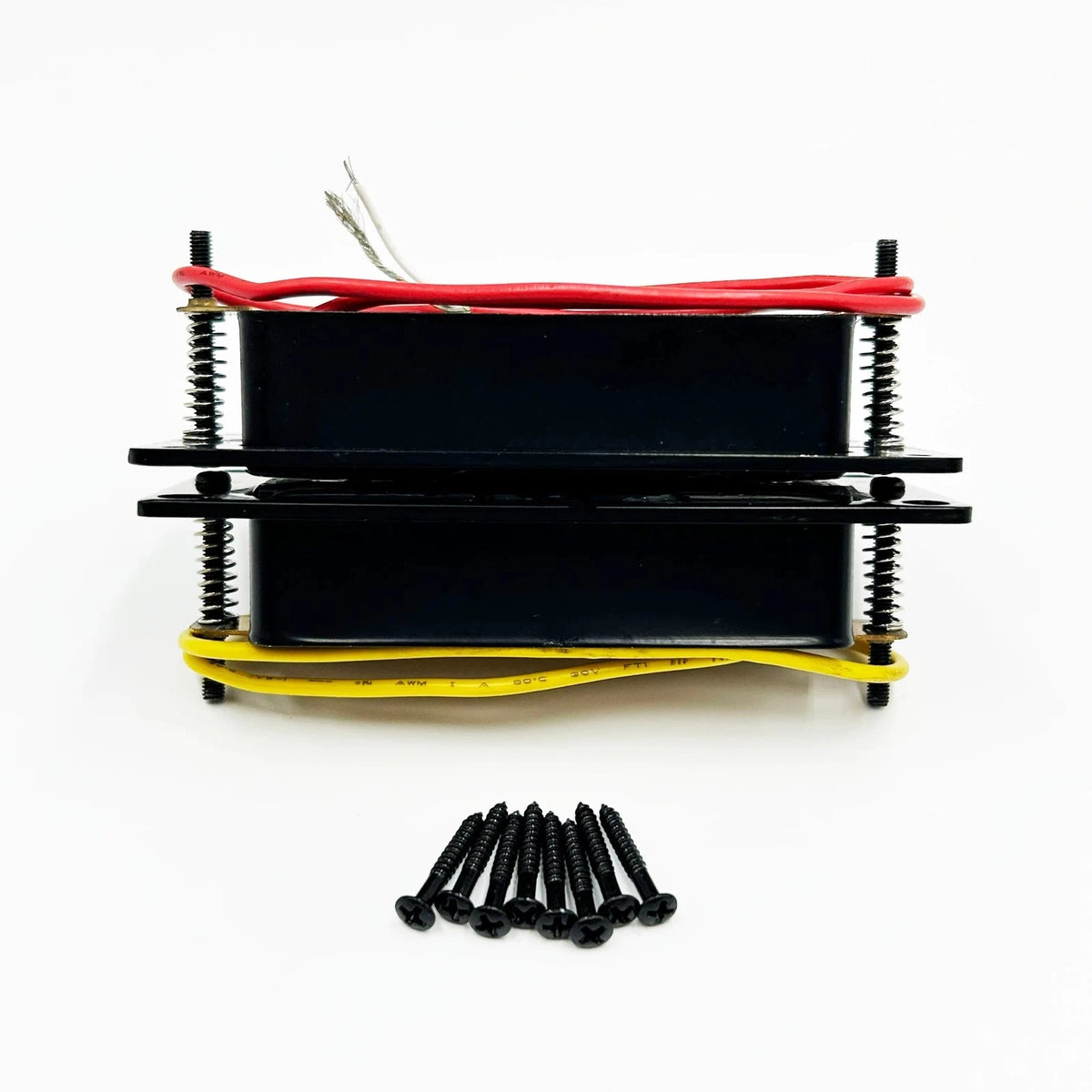 Black Mini Guitar Humbucker Pickups Set Pair, 50mm Neck/52mm Bridge