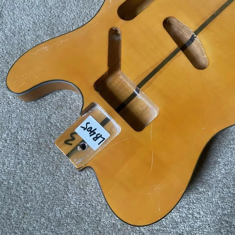 Solid Ash Guitar Body with Maple Top Fit Tele TL