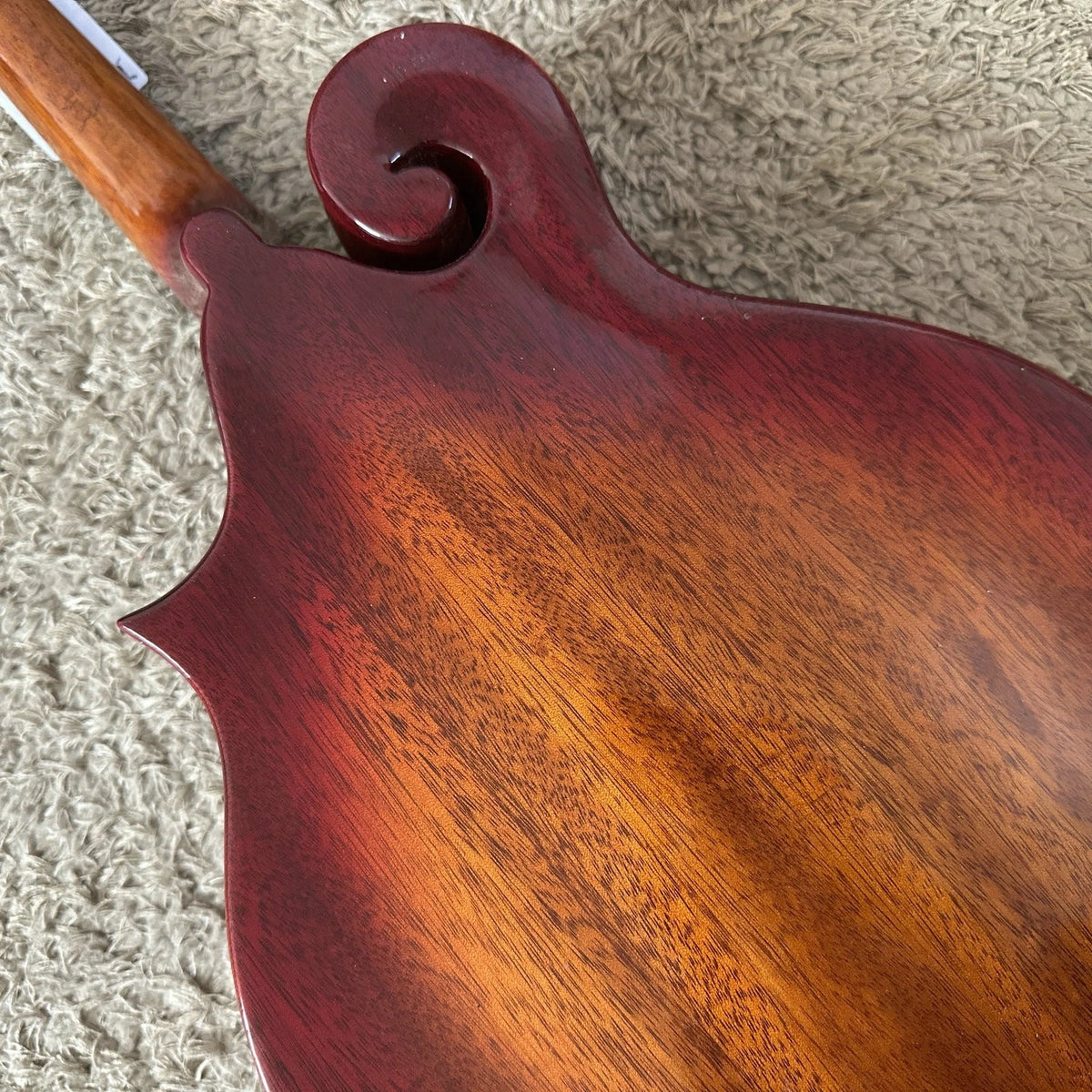 Cherry Burst Washburn 8 String Mandolin, Mahogany Veneer Top Body, 24 Frets