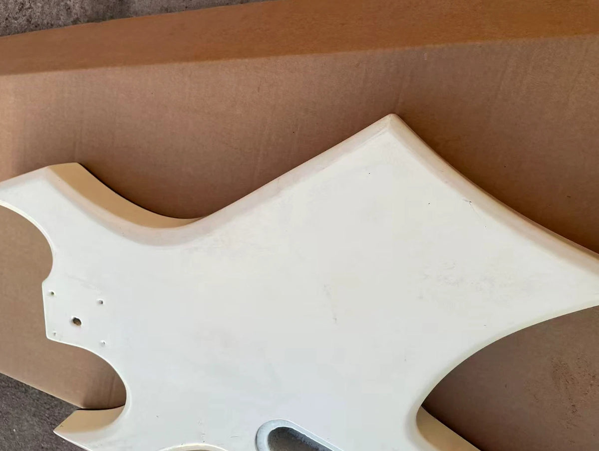 White Guitar HH DIY Project Basswood Body Fit Warlock