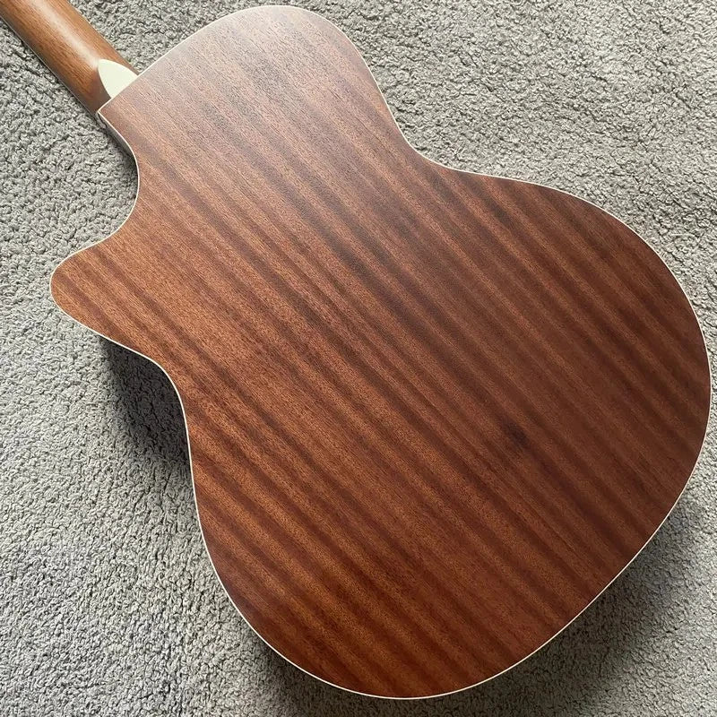 Luna Folk Acoustic Guitar, Hena Oasis Top, Mahogany Neck, Rosewood Fingerboard