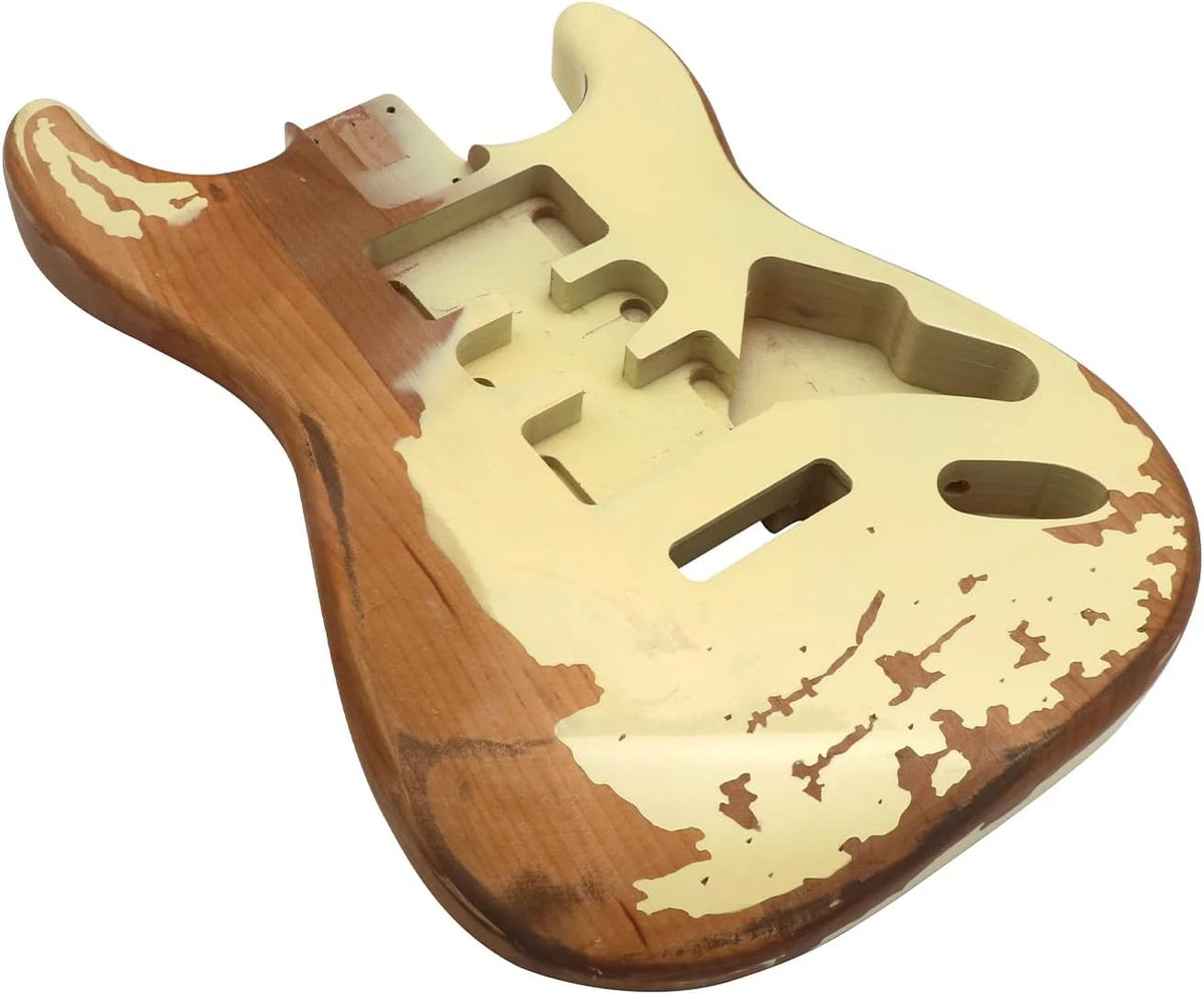 Relic Alder Wood Cream Guitar Body For ST