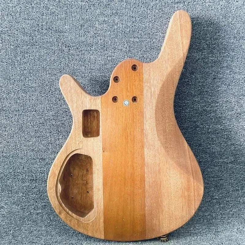Mahogany Wood 4 String Electric Bass DIY Project Body