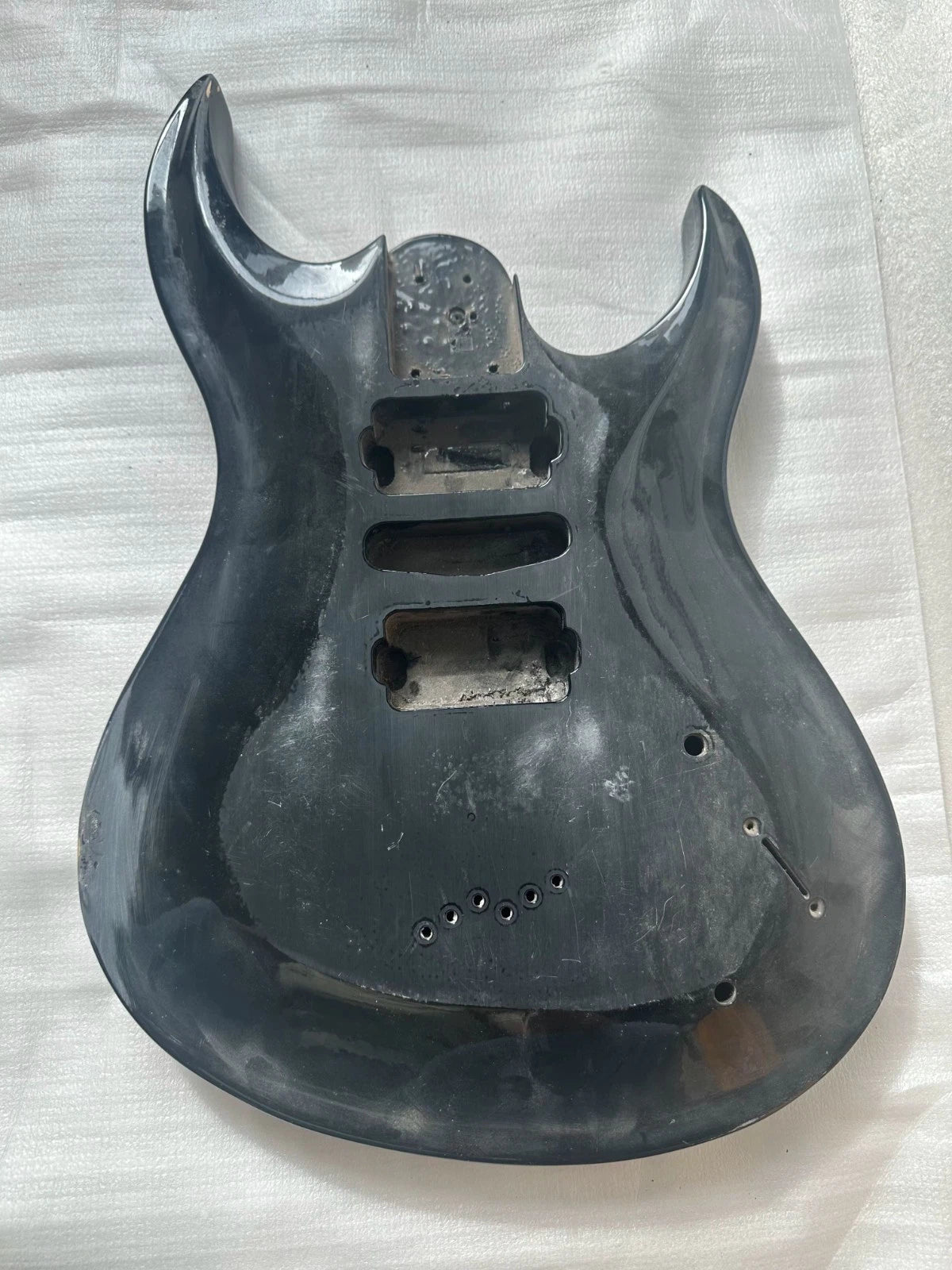 Black HSH Guitar Basswood Body DIY Project