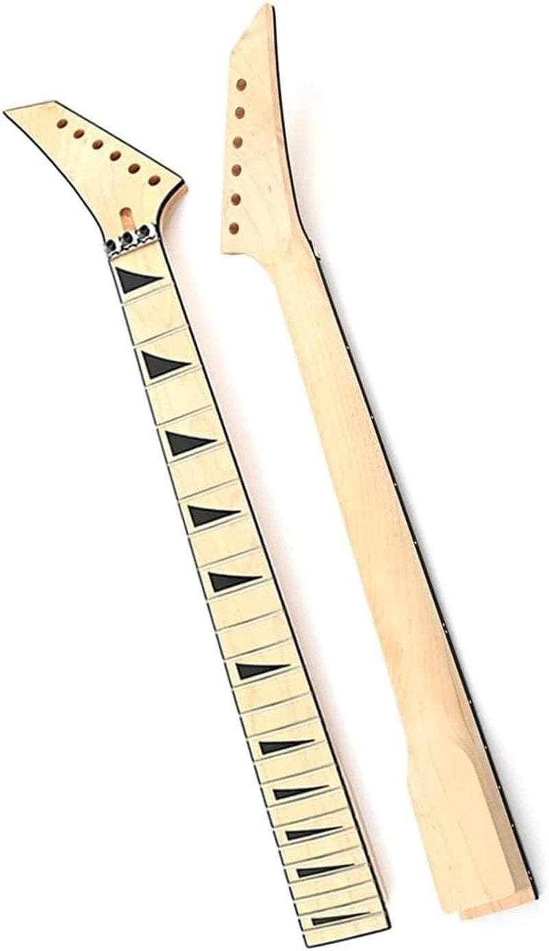 Reversed Head Guitar Maple Wood Neck, 24 Frets Fingerboard