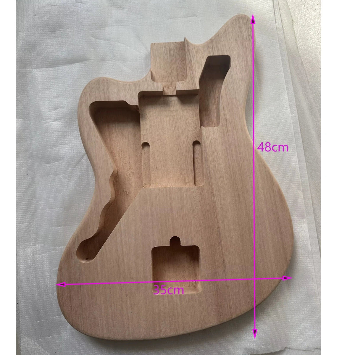 Mahogany Wood Left Handed Guitar Body Fit Jazzmaster DIY Project