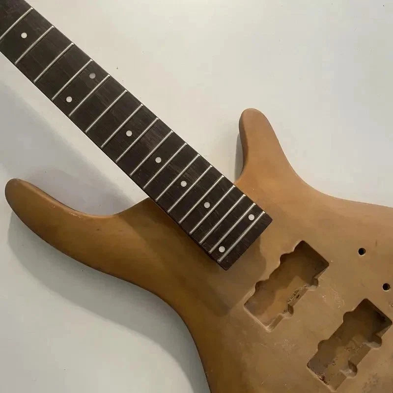 5 String Electric Bass Basswood Body with Maple Neck, Rosewood Fretboard