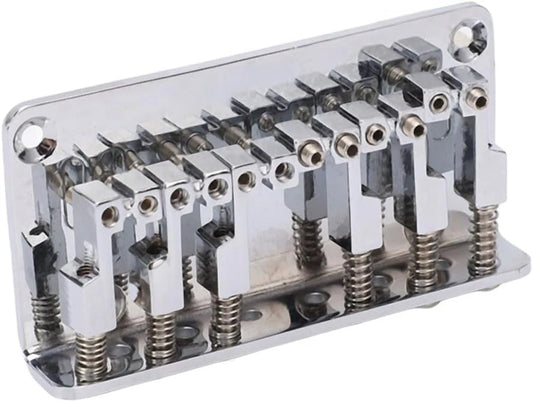 78mm Chrome Top Mount Guitar Fixed Hardtail Bridge