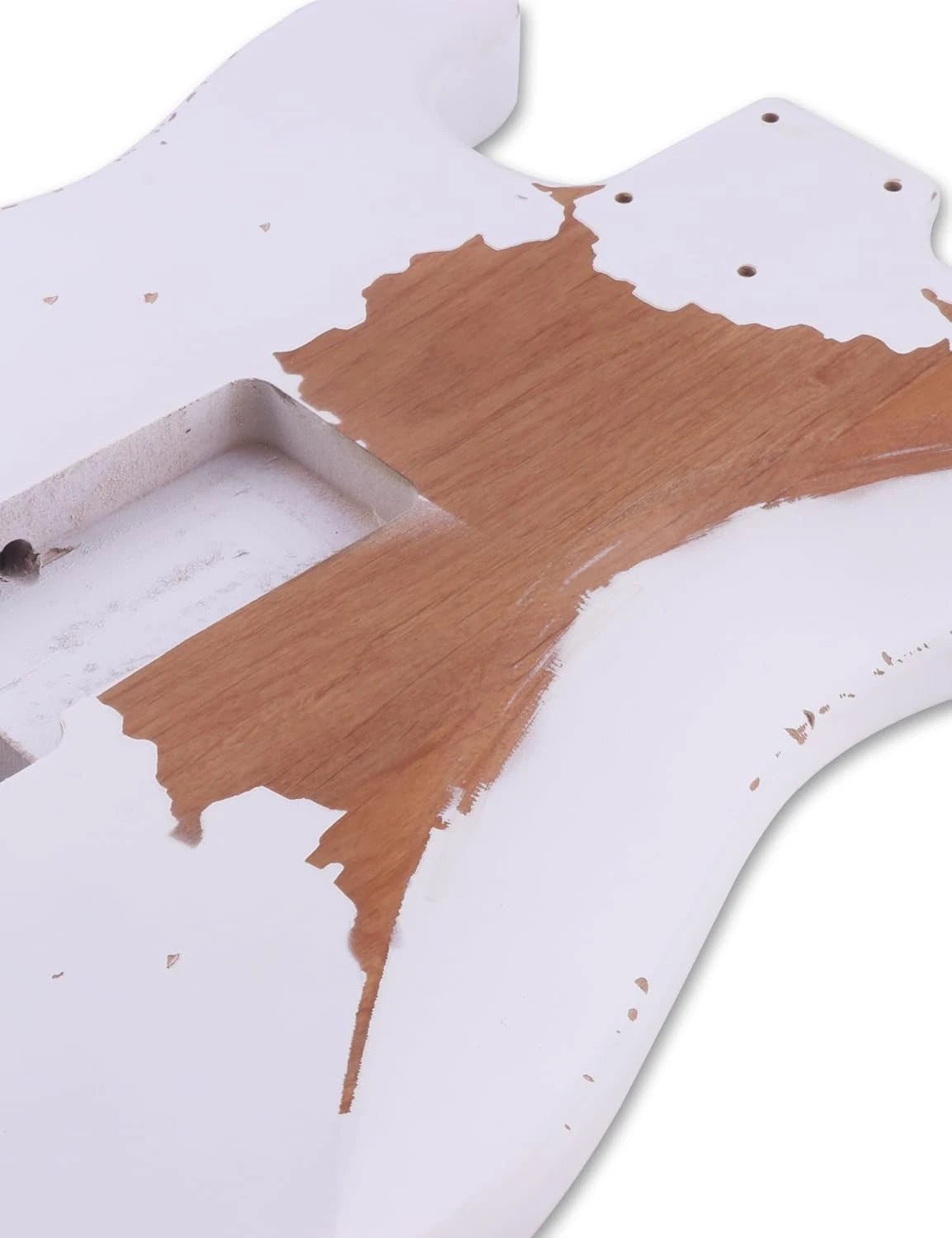 Relic White Finish Alder Wood Guitar Body Fit ST