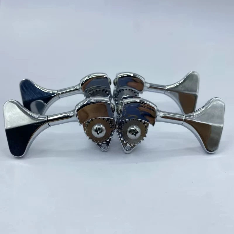 R2L2 Chrome Bass Guitar Machine Heads Tuning Pegs Keys
