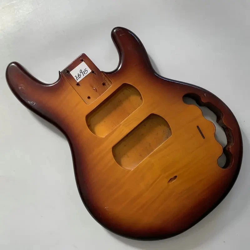 Basswood Bass Guitar Body with Tiger Maple Top Fit MusicMan