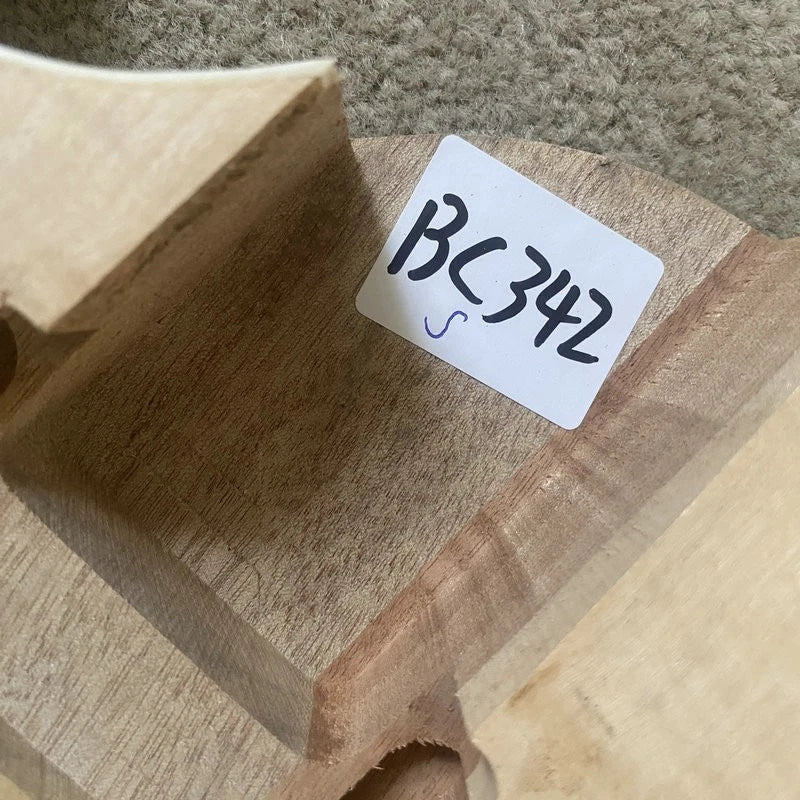 Left Hand Guitar Body, Mahogany, Tiger Maple Veneer