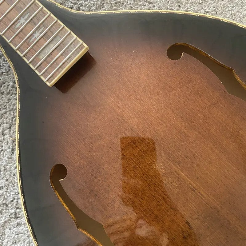 Tobacco Burst 8 String Mandolin Guitar, Rosewood Fingerboard Neck