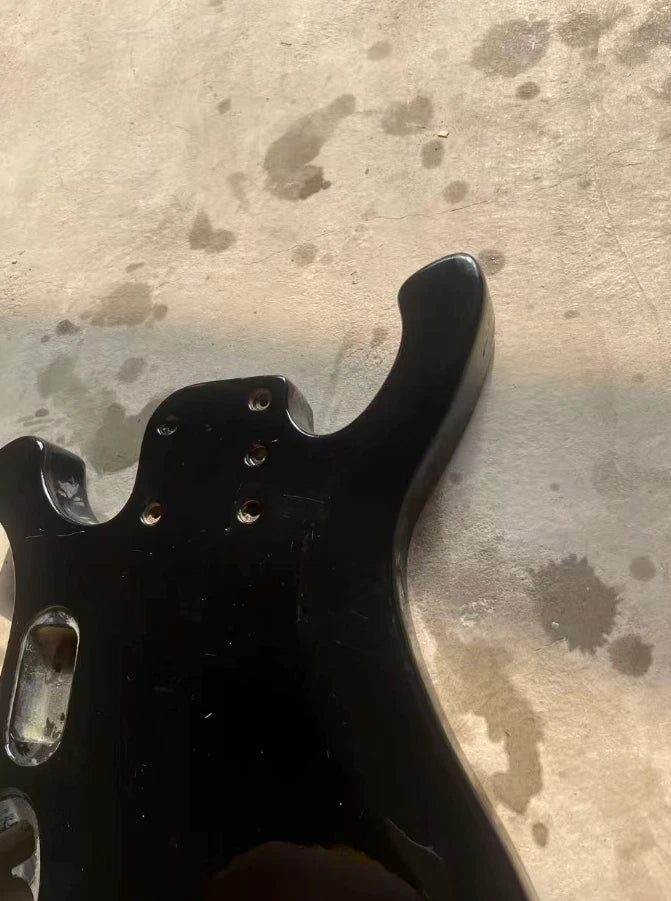 DIY Project Custom Bass Guitar Body Black