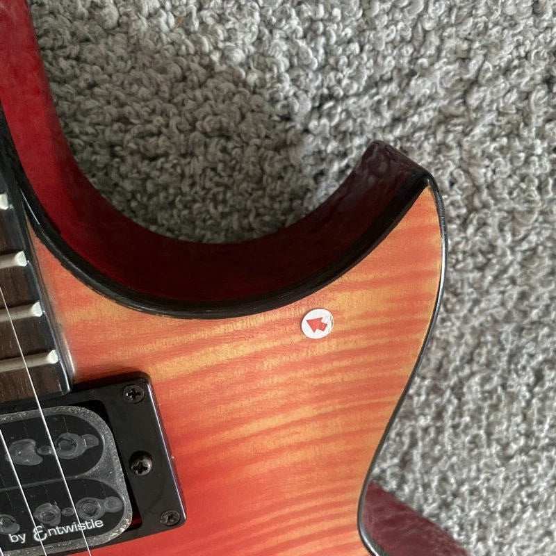 Xavier Transparent Red Single Cut Electric Guitar, Needs Rewiring