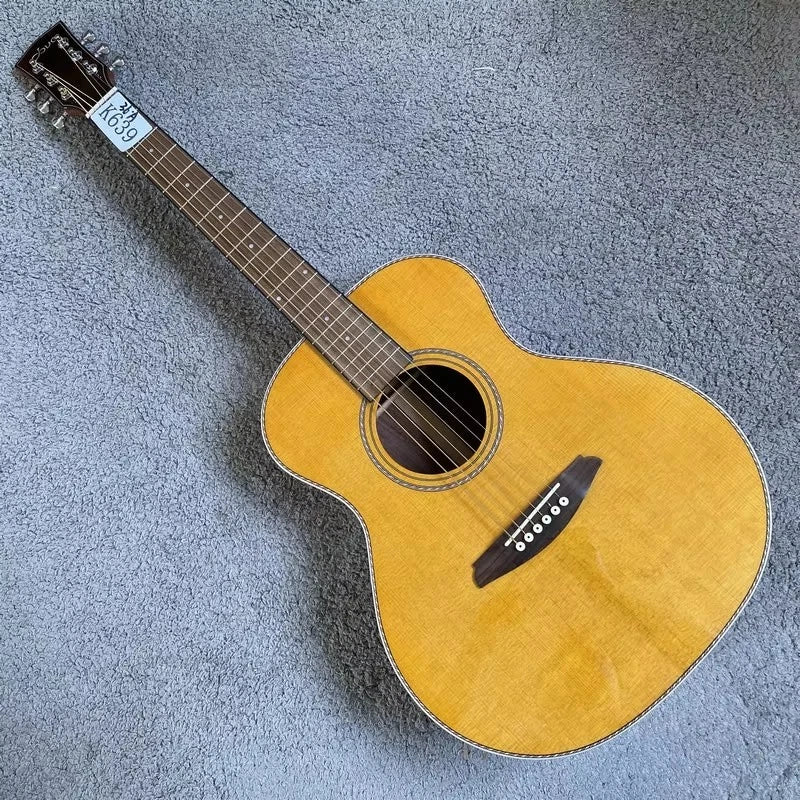 36-Inch OM All-Solid Spruce &amp; Santos Rosewood Guitar